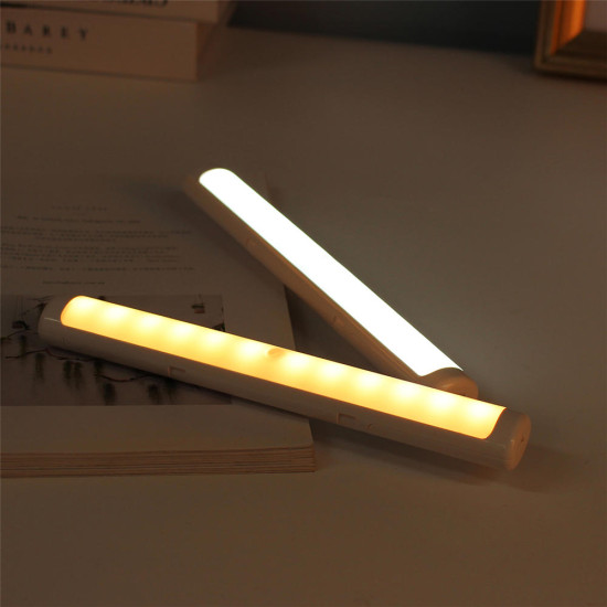 Bakeey Intelligent Human Induction 12 LED USB Charging Night Light Lamp   - Warm White With the battery