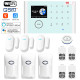 Tuya WiFi Home Alarm System Host Kit Wireless GSM Anti-theft Alarm Multifuctional Burglar System for Home Safety Work with Alexa Google