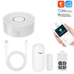 Tuya Home Anti-theft Alarm System Wireless WiFi Arming Disarming SOS Remote APP Control Powerful Horn Alarm for Precaution System Alarm Kit