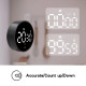 Digital Countdown Timer LED Display Screen with Backlight Rotary Cooking Time Setting Device Support Energy Saving Silent Mode