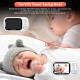 ABM600 3.5 inch Video Baby Monitor with Camera Two-Way Audio Babysitter Wireless Night Vision Temperature Monitoring Security Cameras EU Plug