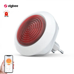 Meian Tuya 100dB Siren Alarm Wireless Siren Alarm Linkage Security Protection Control Via Smart Life APP ZigBe 3.0 Gateway