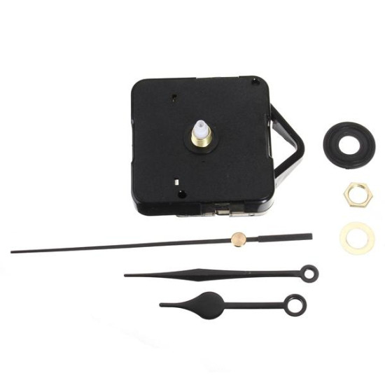 Black Hands DIY Quartz Clock Silent Movement Kit