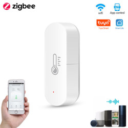 Tuya Smart ZB Temperature and Humidity Sensor Wireless Smart Home Automation Sensor Works with Alexa Google Home