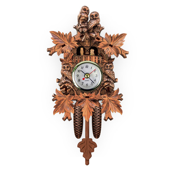 Wall Clocks Cuckoo Pendulum Watch Art Craft Home Decoration Hanging Wood Watches - 301