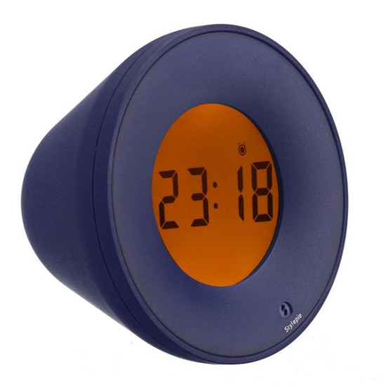 Multifuntional Digital Magic Sway Snooze Alarm Clock Thermometer ℃/℉ Hygrometer Date Two Backlight Colors Display Decor Gift - Blue