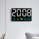 High-Definition Large-Screen Rectangle Wall Clock Temperature and Humidity Display Weather Clock Multi-Function Color Digital Alarm Clock - Colorful