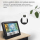 Wireless Weather Station Clock Digital Indoor Thermometer Hygrometer Meter 12H Air Pressure Record Moon Phase Barometer Weather Forecast Temperature Alarm Clock