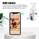 E27 Bulb WiFi Surveillance Camera Wireless Night Vision Auto Human Tracking Cam Home Panoramic Security Protection Monitor Camera