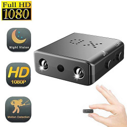 XD 1080P FHD Mini Cameras IR-cut Night Vision Security Protection Micro Cam Motion Detection Loop Video Mobile Monitoring Video Recorder Camera - No battery