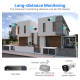 Hiseeu 4Pcs POE H.265+ Security IP Cameras 8CH 5MP NVR Camera System Support Audio Night Vision 10m  IP66 Waterproof Onvif