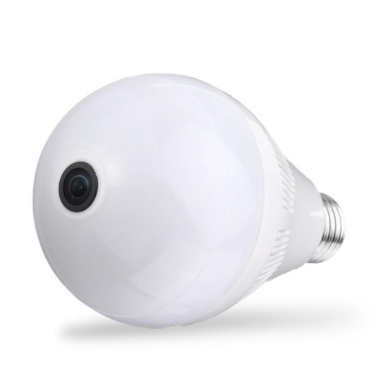 E27 VR Bulb Camera 360 Degree Panoramic wifi Hidden Camera White Light Bulb