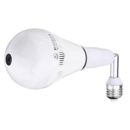 E27 VR Bulb Camera 360 Degree Panoramic wifi Hidden Camera White Light Bulb