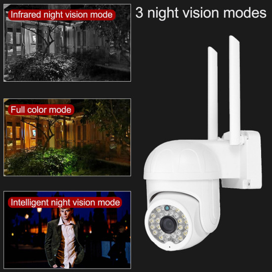 Wireless Wifi Security Camera 2MP HD Waterproof IP66 Night Vision Motion Detection Smart Alarm WIFI IP Camera Two-way Voice - #2