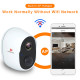 Pripaso 1080P Wireless Battery Powered IP CCTV Camera Outdoor  Indoor Home Waterproof Security Rechargeable Wifi Battery Camera