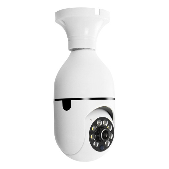 E27 Light Bulb Camera Full Color Night Vision Wireless Wifi Camera Smart Security Camera 1080P 360 Rotate Wifi IP PTZ For Outdoor Camera