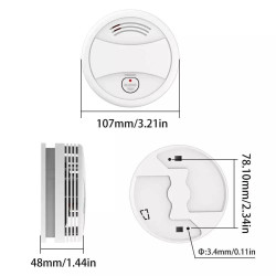 Wifi Tuya Smart Smoke Detector Sensor 80DB Alarm Fire Smoke Detector Wifi Fire Protection Home Security Alarm Smart Life APP