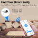 Tuya bluetooth Anti-Lost Finder Wireless Mini GPS Tracker APP Search Location Alarm Portable for Phone Suitcase Pet Key Finder - Black