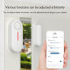 Tuya Smart WiFi Door Window Sensor Door Open/Closed Detectors Sound and Light Alarm Timer Alarming APP Remote Monitoring Notification for Home Safety