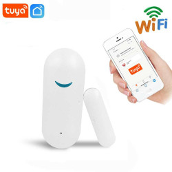 Tuya Doodle Wifi Door Magnetic Sensor Remote Intelligent Linkage Doors And Windows Open And Close Anti-alarm APP Alert Alarm