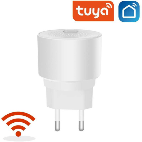 Tuya Wifi Natural Gas Sensor EU Combustible Household Smart LPG Gas Alarm Detector Leakage Sensor Fire Safety Smart Home