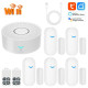 WiFi Door Alarm System Wireless DIY Smart Home Security System with Phone APP Alert  Work with Alexa and Google