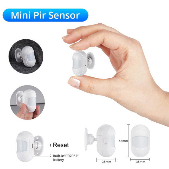 Tuya ZigBe Smart PIR Motion Sensor Built In Battery Passive Infrared Detector Security Burglar Alarm Sensor Smart Life App