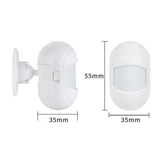 Tuya ZigBe Smart PIR Motion Sensor Built In Battery Passive Infrared Detector Security Burglar Alarm Sensor Smart Life App