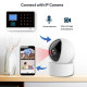 Wireless WIFI GSM Home Security Alarm System For Tuya Smart Life APP With Motion Sensor Detector Compatible With Alexa & Google