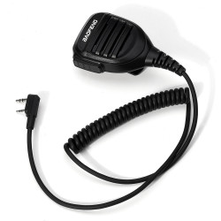 BaoFeng Replacement Cable Waterproof Hand Microphone Solid with Indicate Light Electronics Walkie Talkie Clamp Durable Parts for BF 5r