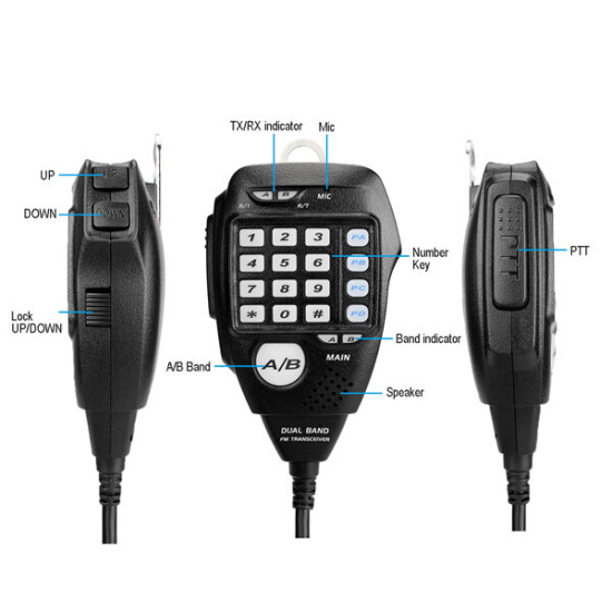 RETEVIS RT95 Car Two-Way Radio Station 200CH 25W High Power VHF UHF Mobile Radio Car Radio CHIRP Ham Mobile Radio Transceiver - EU Plug