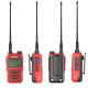 ABBREE AR-518 Full Bands Walkie Talkie 128 Channels LCD Color Screen Two Way Radio Air Band DTMF SOS Emergency Function - Black