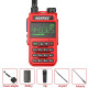 ABBREE AR-518 Full Bands Walkie Talkie 128 Channels LCD Color Screen Two Way Radio Air Band DTMF SOS Emergency Function - Black