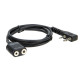 1M K type 2 Pin Speaker Mic Headset Earpiece Extension Cord Cable for BaoFeng UV-5R BF-888s Walkie Talkie Accessories