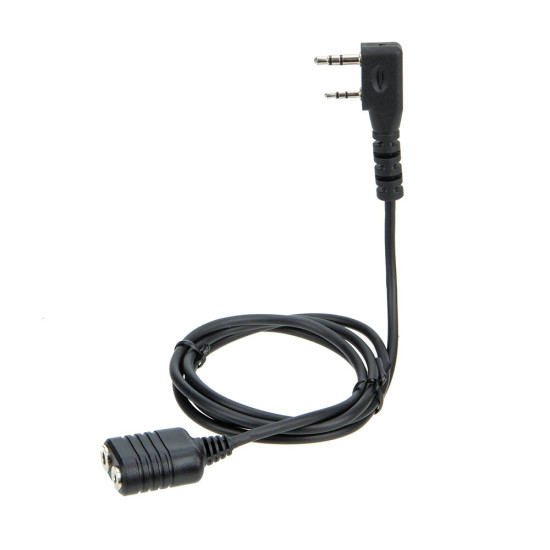 1M K type 2 Pin Speaker Mic Headset Earpiece Extension Cord Cable for BaoFeng UV-5R BF-888s Walkie Talkie Accessories