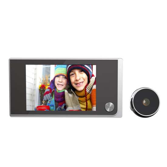 Digital LCD Peephole Viewer High-definition Photo Visual Monitoring Door Bell Cat Eye Camera Doorbell Cameras Outdoor Video Doordell