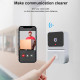 2.4G WiFi Video Doorbell Wireless HD Night Vision Remote Phone Monitoring Two-way Intercom Alarm Notification Push Motion Detection Intelligent Camera Door Bell - Black