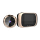 DD1 2.8inch LCD Video Doorbell 90 Degree Door Eye Infrared Night Vision Peephole Door Camera Support Taking Photos Home Security Camera - Gold