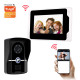 1080P WiFi Smart Video Doorbell with 7inch Touch Panel Screen EU Plug APP Remote Viewing Motion Detection IR Night Vision Intercom Visual Door Bell - 1 to 1