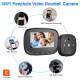 W2 Tuya Smart WiFi Door Viewer Wireless Video Doorbell with Remote Intercom APP Control Night Vision Smart Home Video Cat Eye Door Bell