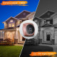 4.5 inch Peephole Video Doorbell Motion Detection Monitor PIR Night Vision Peephole Digital Doorbell Camera Video Cat Eye for Home Security - Gold