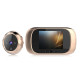 Intelligent Visual Peephole Electronic Ppeephole Door Mirror with Internal Memory - Gold