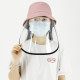 PULUZ PU464 Fisherman Hat Face Shield Protective Mask Windproof Dustproof Antifoam Detachable - Pink