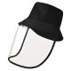 PULUZ PU464 Fisherman Hat Face Shield Protective Mask Windproof Dustproof Antifoam Detachable - Pink