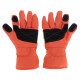 Fire Proof Protective Work Gloves Reflective Strap Fire Resistant Anti-static Safety Gloves for Firefighter - Orange