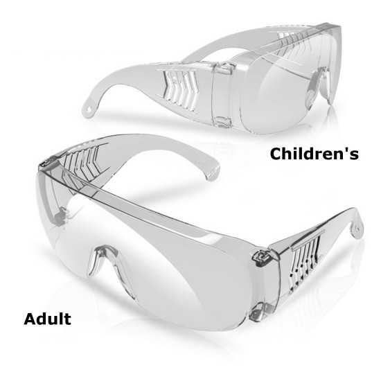 Children Adult Safety Goggles Anti Fog Dust Splash-proof Glasses Work Eye Protection - for Adults