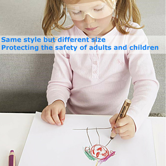 Children Adult Safety Goggles Anti Fog Dust Splash-proof Glasses Work Eye Protection - for Adults