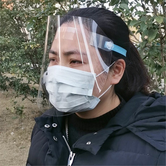 PVC Transparent Breathable Splash-proof Dustproof Full Face Mask Disassembleable For All Hats Fishman Hats Anti-fog Anti-spit Face Shield