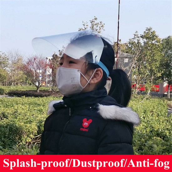 PVC Transparent Breathable Splash-proof Dustproof Full Face Mask Disassembleable For All Hats Fishman Hats Anti-fog Anti-spit Face Shield