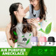 USB Charging Portable Air Purifier Air Purification Necklace PM2.5 Portable Sterilization - Black